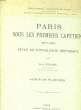 PARIS SOUS LES PREMIERS CAPETIENS - 987 - 1223 - ETUDES DE TOPOGRAPHIE HISTORIQUE - ALBUM DE PLANCHES. HALPEN LOUIS