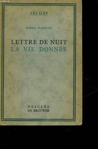 LETTRE DE NUIT LA VIE DONNEE