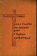 MOUVEMENT POU RL'UNITEDU MONDE PAR L'EGLISE CATHOLIQUE - 20° ANNIEVERSAIRE. COLLECTIF
