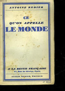 CE QU'ON APPELLE LE MONDE