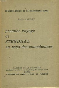 PREMIER VOYAGE DE STENDHAL AU PAYS DES COMEDIENNES