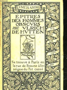 EPITRES DES HOMMES OBSCURS - TOME 1