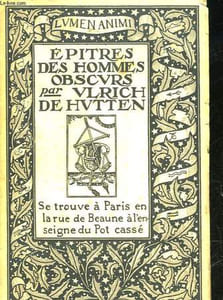 EPITRES DES HOMMES OBSCURS - TOME 2