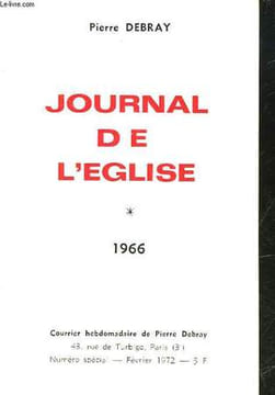 JOURNAL DE L'EGLISE. DEBRAY PIERRE
