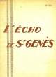 L'ECHO DE ST GENES - 60° ANNEE - N°514. COLLECTIF