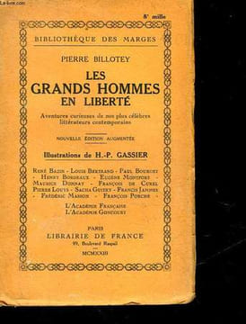 LES GRANDS HOMMES EN LIBERTE. BILLOTEY PIERRE