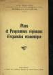 PLANS ET PROGRAMME REGIONAUX D'EXPANSION ECONOMIQUE. COLLECTIF