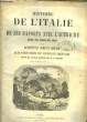 HISTOIRE DE L'ITALIE DE SES RAPORTS AVEC L'AUTRICHE DEPUIS 1815 JUSQU'A NOS JOURS. RICCIARDI JOSEPH