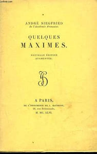 QUELQUES MAXIMES