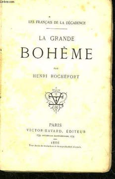 LA GRANDE BOHEME. ROCHEFORT HENRI