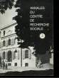ANNALES DU CENTRE DE RECHERCHE SOCIALE 3. COLLECTIF