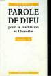 PAROLE DE DIEU POUR LA MEDITATION DE L'HOMELIE - ANNEE B. SINTAS LOUIS