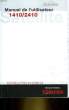 MANUEL D'UTILISATION SATELLITE 1410 / 2410. TOSHIBA