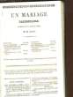 UN MARIAGE RAISONNABLE - COMEDIE EN 1 ACTE EN PROSE - INCOMPLET. AUCELOT