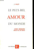 LE PLUS BEL AMOUR DU MONDE, JOSEFA MENENDEZ. PILLET P.