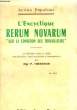 "L'ENCYCLIQUE RERUM NOVARUM "" SUR LA CONDITION DES TRAVAILLEURS""". TIBERGHIEN P.