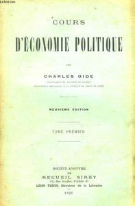 COURS D'ECONOMIE POLITIQUE - TOME 1
