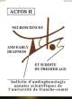 BULLETIN D'AUDIOPHONOLOGIE - NEUROSCIENCES ET SURDITE DU PREMIER AGE - ACFOS 2. COLLECTIF