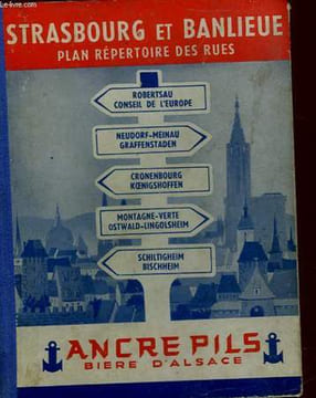 STRASBOURG ET BANLIEUE PLAN REPERTOIRE DES RUES. COLLECTIF
