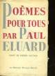 POEMES POUR TOUS - CHOIX DE POEMES 1917 - 1952. ELUARD PAUL