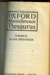 THE OXFORD MINIREFERENCE THESAURUS. SPOONER ALAN