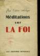 POUR L'ACTION CATHOLIQUE MEDITATIONS SUR LA FOI. COLLECTIF