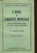 L'IDEE DE LIBERTE MORALE. LEURIDAN CHARLES DR