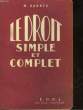 LE DROIT SIMPLE ET COMPLET. KANNER M.
