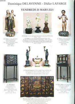 1 CATALOGUE DE VENTE AUX ENCHERES - BIJOUX - DESSINS TABLEAUX MODERNES - EXTREME-ORIENT - COLLECTION DE BRIQUETS. LAFARGE DIDIER - DELAVENNE DOMINIQUE