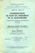 CONSIDERATION AU SUJET DU TRAITEMENT DE LA SCLERODERMIE - A PROPOS D'UN CAS TRAITE PAR SYMPATHECTOMIE THORACIQUE - N°12. MARSALA MICHEL