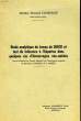 ETUDE ANALYTIQUE DU TEMPS DE QUICK ET TEST DE TOLERANCE A L'HEPARINE DANS QUELQUES CAS D'HEMORRAGIES NEO-NATALES. COUROUGE FERNAND