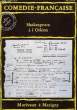 COMEDIE-FRANCAISE - N° 46 - SHAKESPEARE A L'ODEON - MARIVAUX A MARIGNY. COLLECTIF