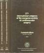 27TH INTERNATIONAL CONGRESS OF THE EUROPEAN SOCIETY OF CARDIOVASCULAR SUGERY - COMMUNICATIONS - TOME 1 et 2. COLLECTIF