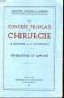72° CONGRES FRANCAIS DE CHIRURGIE A PARIS - INFORMATIONS ET RAPPORTS. ASSOCIATION FRANCAISE DE CHIRURGIE