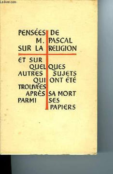 PENSEES Tome I. PASCAL Blaise