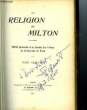 LA RELIGION DE MILTON. CHAUVET Paul