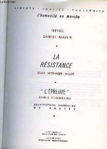 LA RÉSISTANCE/L'EPREUVE
