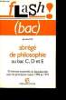 FLASH ! (BAC) - ABR&Eacute;G&Eacute; DE PHILOSOPHIE. RUSS Jacqueline