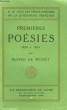 PREMIERES POESIES, 1829 A 1835. MUSSET ALFRED DE