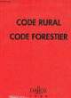 CODE RURAL ET FORESTIER, 1999. COLLECTIF