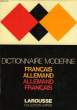 DICTIONNAIRE MODERNE FRANCAIS-ALLEMAND, ALLEMAND-FRANCAIS. GRAPPIN PIERRE ET ALII