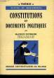 CONSTITUTIONS ET DOCUMENTS POLITIQUES. DUVERGER MAURICE