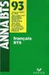 ANNABTS 93, FRANCAIS BTS. BERNARD JACQUELINE