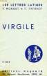 VIRGILE, CHAPITRES XIII ET XIV DES 'LETTRES LATINES'. VIRGILE, Par R. MORISSET, G. THEVENOT