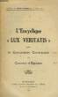 L'ENCYCLIQUE 'LUX VERITATIS' POUR LE QUINZIEME CENTENAIRE DU CONCILE D'EPHESE. PIE XI