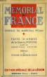 MEMORIAL DE FRANCE, FAITS D'ARMES DE LA GUERRE 1939-1940 RECUEILLIS. ANTOINE ANDRE-PAUL