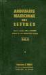 ANNUAIRE NATIONAL DES LETTRES, TOME I (A-C), 1968-69. COLLECTIF