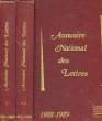 ANNUAIRE NATIONAL DES LETTRES, 1988-89, TOME I, TOME II. COLLECTIF