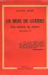 UN MOIS DE GUERRE D'UN MEDECIN DE RESERVE (SEPT. 39). LEFORT EDMOND