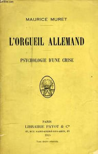 L'ORGUEIL ALLEMAND, PSYCHOLOGIE D'UNE CRISE